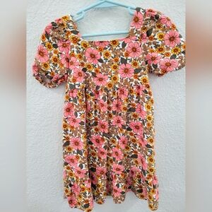 Cat & Jack Girls Floral Pink Dress 4t